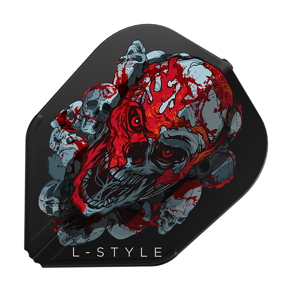 Abgebildet sind L-Style Ryan Searle Signature V4 Black L3EZ Flights. Die schwarzen Flights wurden für maximale Leistung entwickelt.